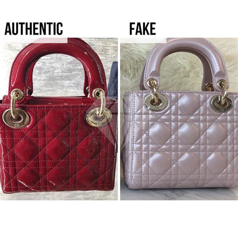 lady dior fake vs real|Lady Dior handbags real.